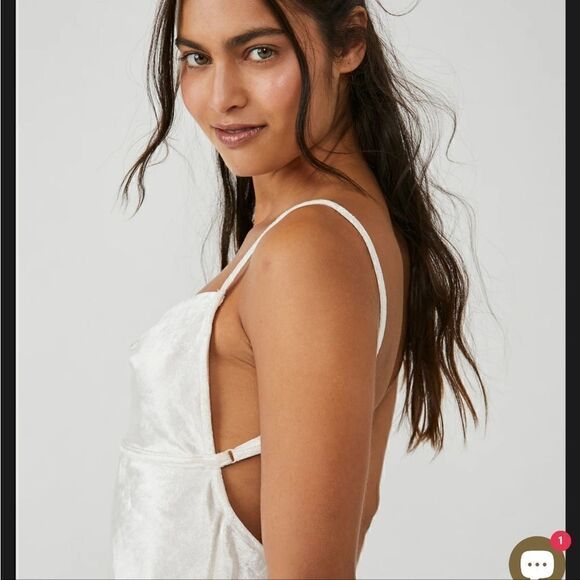 Free People NWT All Night Velvet Tunic Champagne Small - Picture 4 of 9